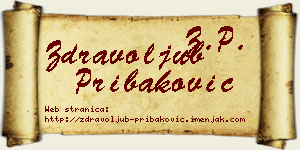 Zdravoljub Pribaković vizit kartica